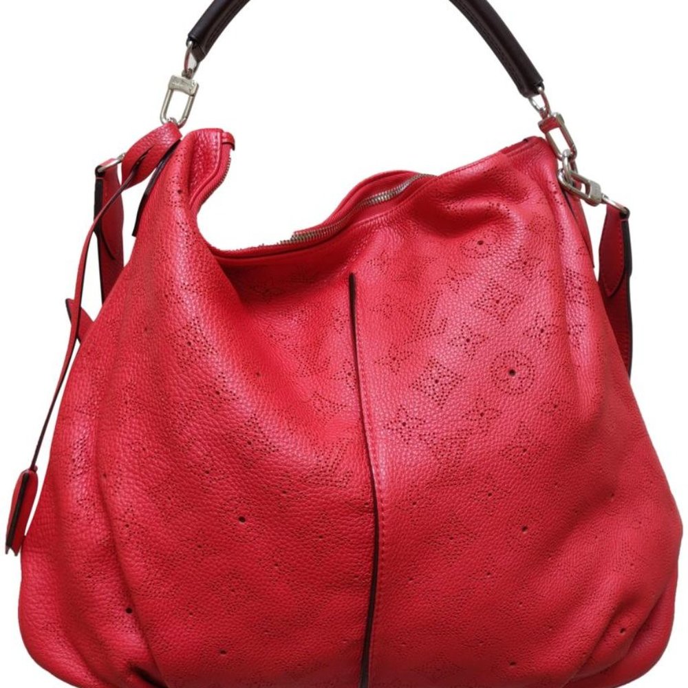 Auth Louis Vuitton Selene Pm Like New Orange Mahina